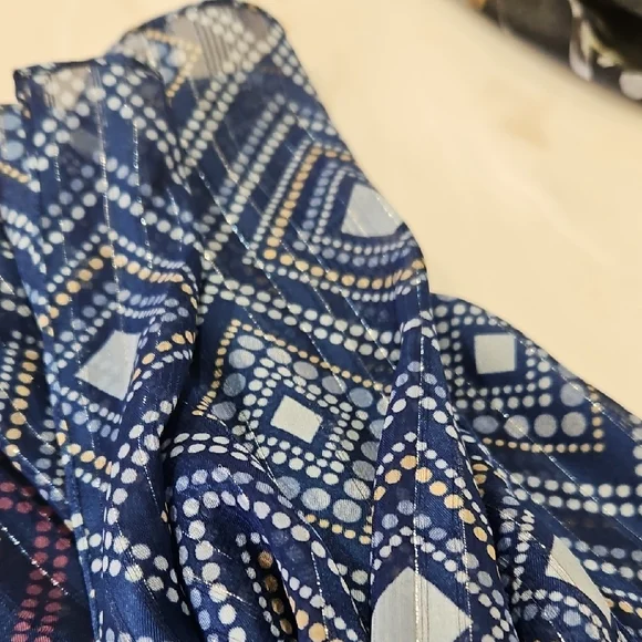 Christopher & Banks Blue and Black Scarves - Picture 3 of 4